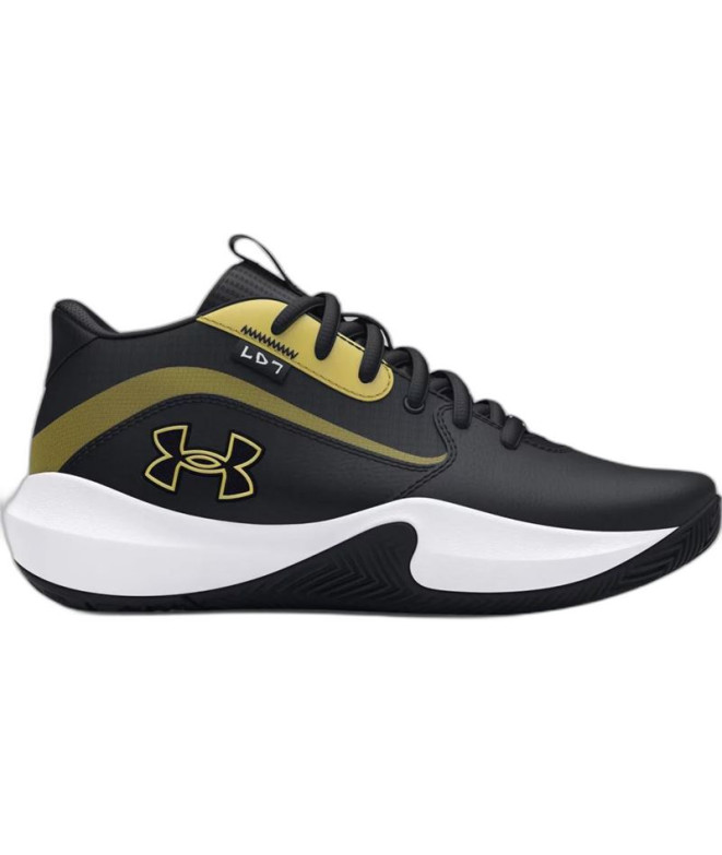 Zapatillas de Baloncesto Under Armour Lockdown 7 Infantil Negro