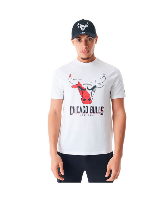 T-shirt New Era NBA LOGO GRAPHIC TABLE Chicago Bulls Homme