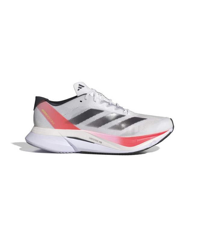 Chaussures running adidas de Adizero Boston 12 Blanc Rouge