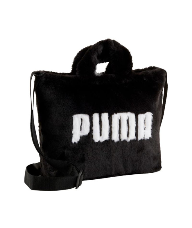 Femme Puma Core Fur Mini Tote Bag Bag Black