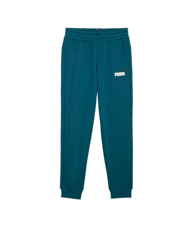 Pantalón Puma Essentials+ 2 Col Logo Fl Cl Niño Gris