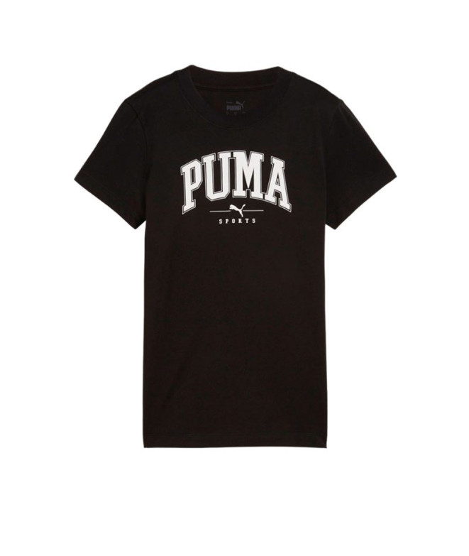 Camiseta Mulher Puma Squad Graphic Preto