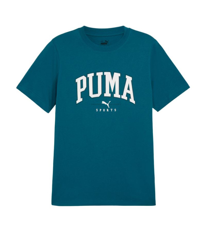 Camiseta Homem Puma Squad Big Graphic Azul