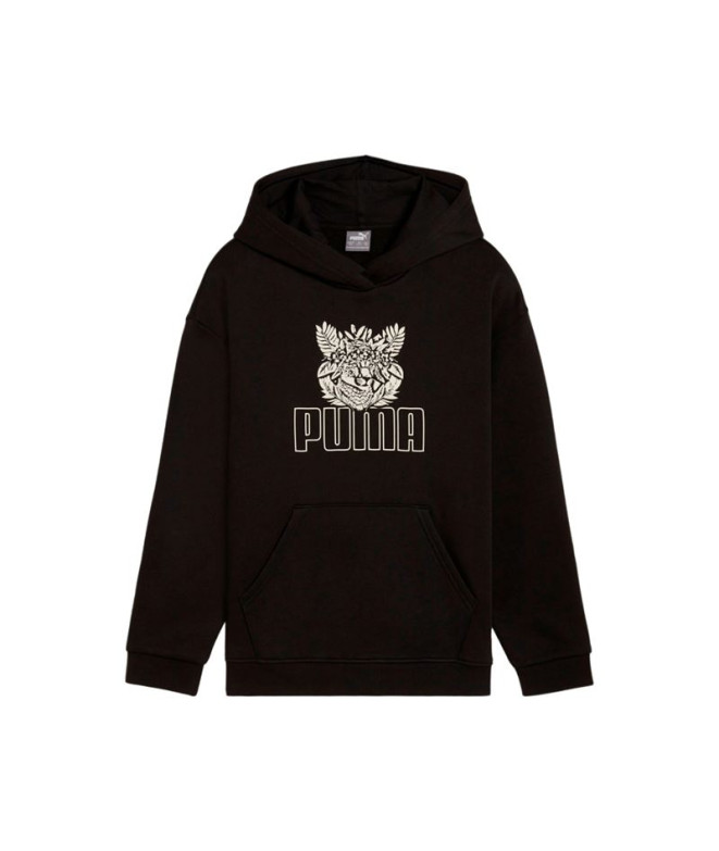Sudadera Puma Essentials+ Tropicat Hoodie Flecce Niña