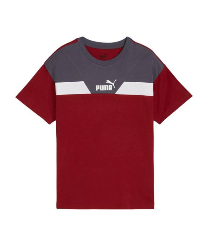 Camiseta Puma Power Colorblock Menino