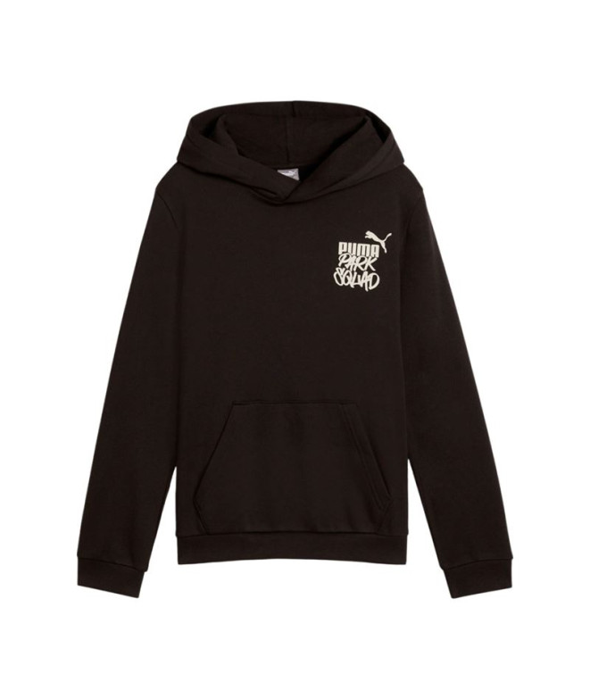 Sudadera Puma Essentials+ Mid 90S Hoodie Fl Niño Negro