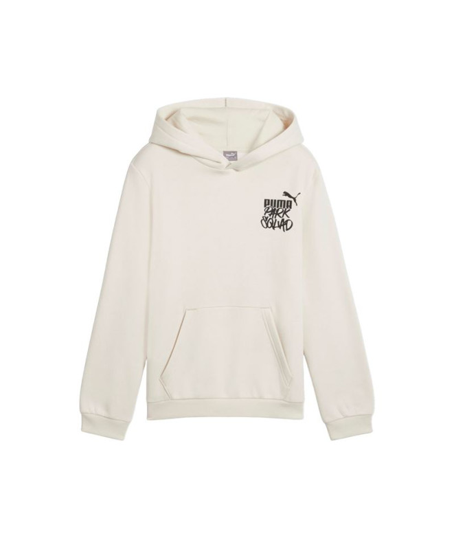 Sudadera Puma Essentials+ Mid 90S Hoodie Fl Niño Verde Oliva