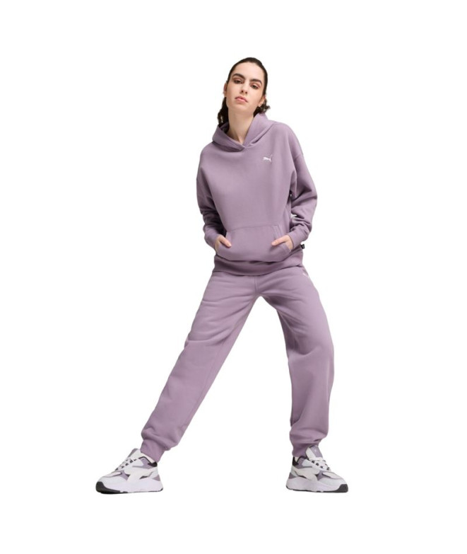 Fato de treino Mulher Puma Loungewear Fleece Roxo