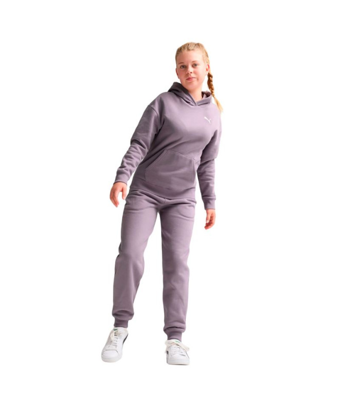 Chándal Puma Loungewear Suit Flecce Niña Morado