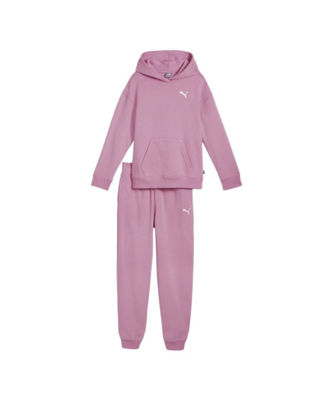 Fato de treino Menina Fato de treino Puma Loungewear Fleece Purple