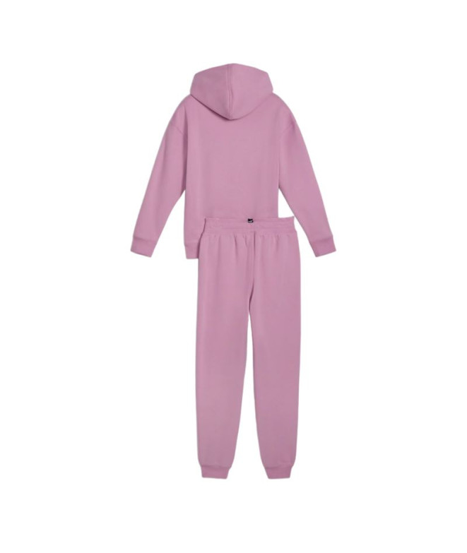 Chándal Puma Loungewear Suit Fleece Niña Morado