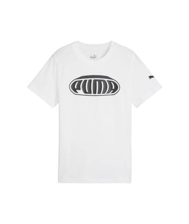 Camiseta Puma Graphics 2 Niño Blanco