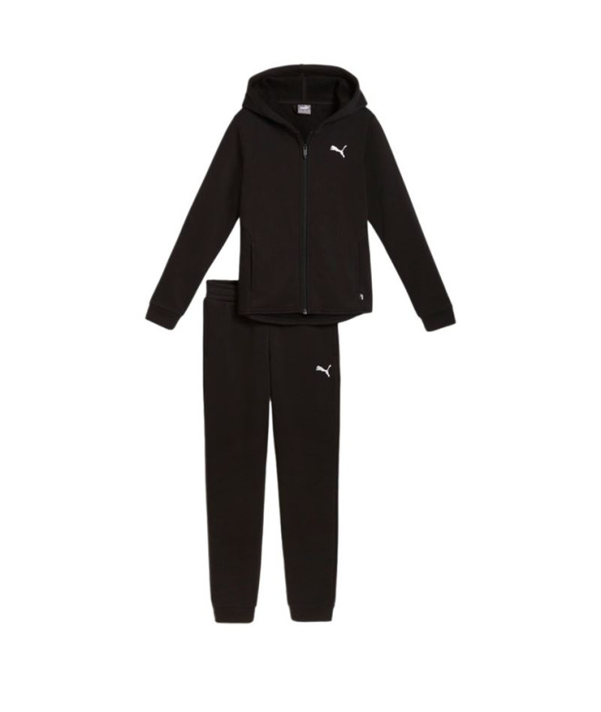 Chándal Puma Hooded Sweat Suit Flecce Cl Niña Negro