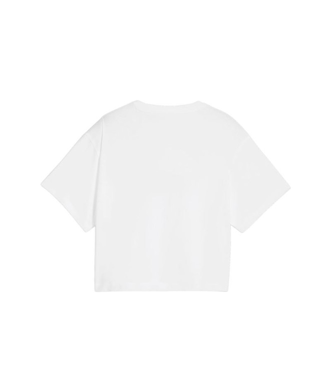 T-shirt Puma Girls Logo Cropped Fille