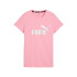Camiseta Puma Essentials+ Logótipo metálico Mulher