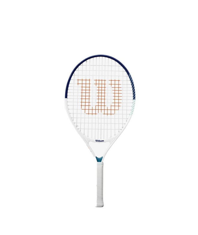 Raquete Tênis Wilson Infantil de Roland Garros Elite Branco/Azul