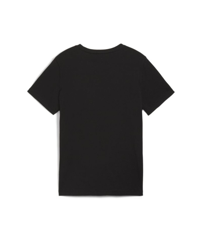 Camiseta Menino Puma Essentials+ 2 Col Logo Preto
