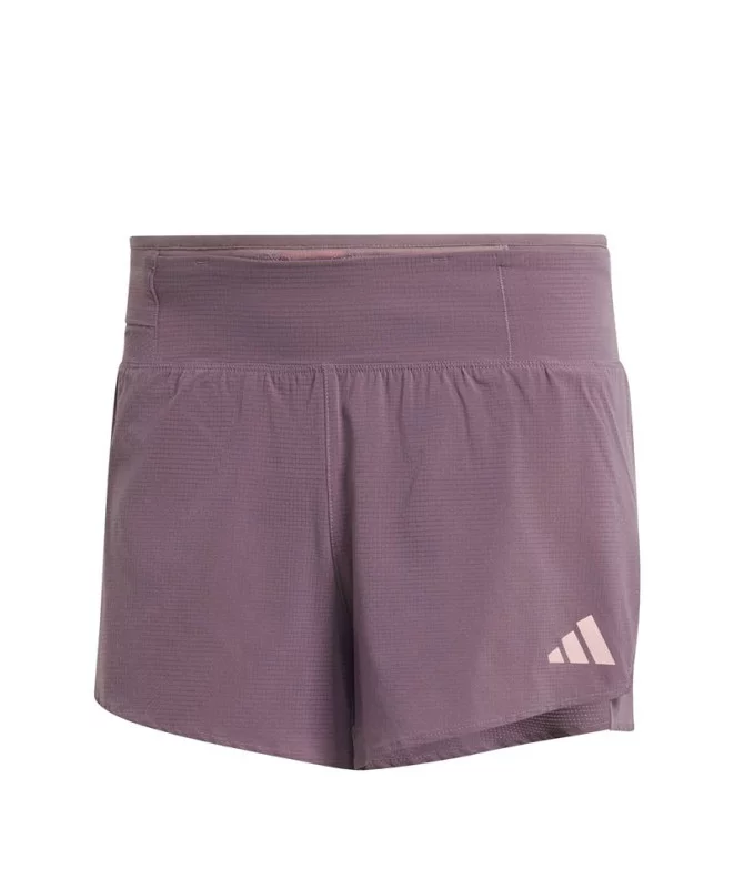 Pantalones de Running adidas Adizero Running Split Hombre Lila