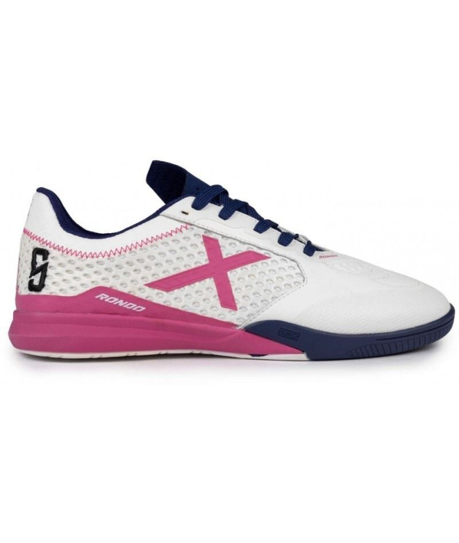 Zapatillas de Fútbol Sala Munich Rondo Sergio Lozano 15 Blanco