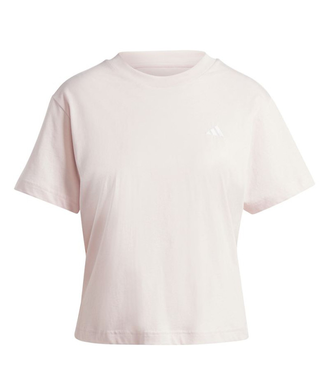 Camiseta adidas Mulher Essentials Small Logo Pink