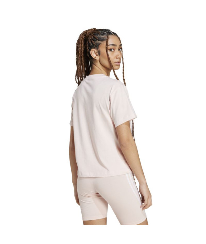 Camiseta adidas Mulher Essentials Small Logo Pink