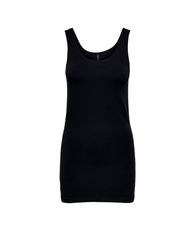 Camiseta Only Onllive Love Long Negro Mujer