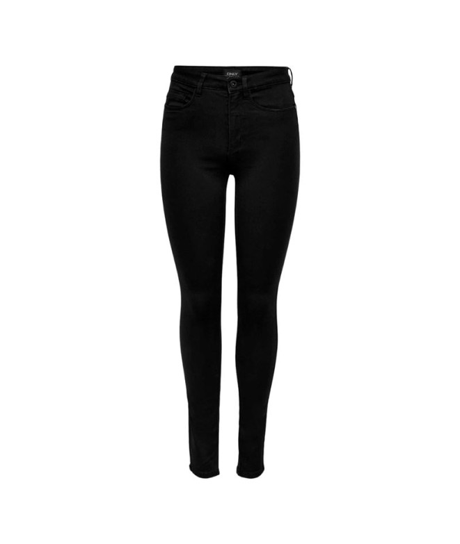 Calça Only royal Life HighJeans 600 Preto Mulher