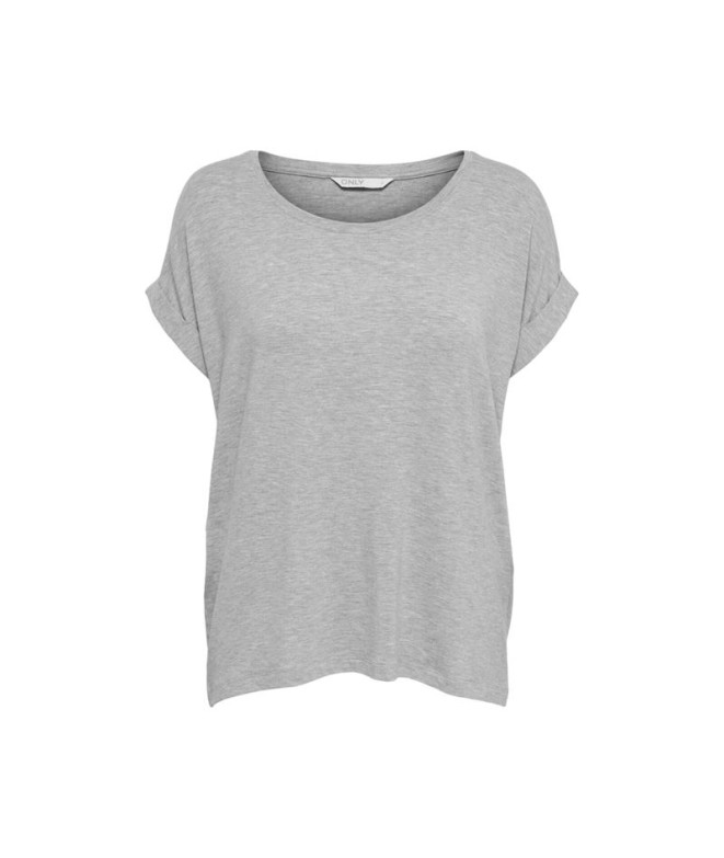 T-shirt Only moster S/S Light Grey Femme