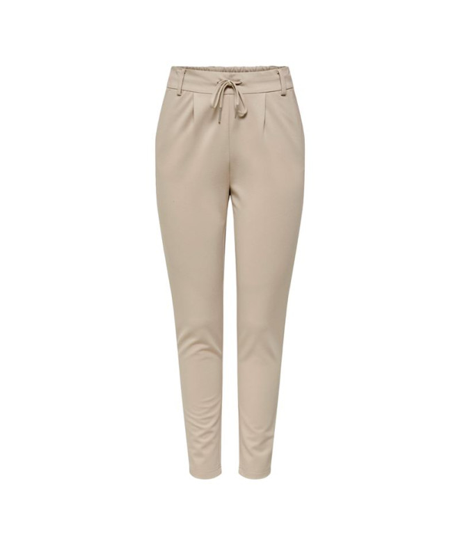 Calça Only Onlpoptrash Life Easy Col Pure Cashmere Mulher