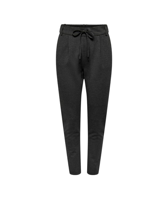 Pantalon Only poptrash Life Easy Col Gris foncé Femme