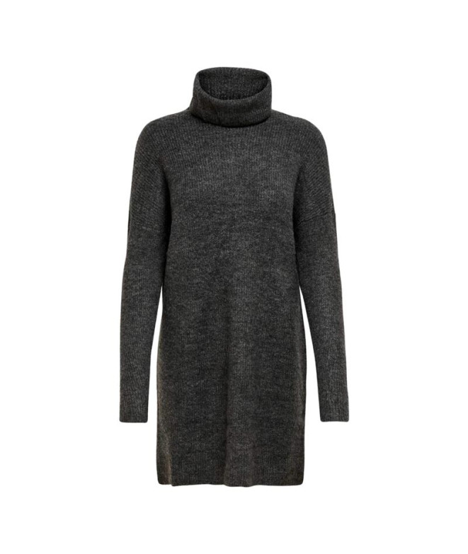 Robe Only jana Laine de vache gris foncé Femme