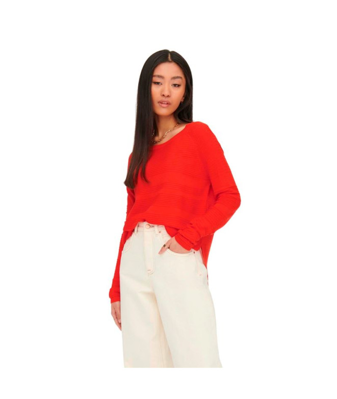 Sweat Seulement du caviar Argile rouge Femme