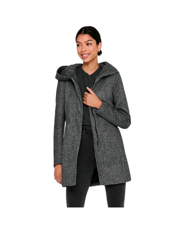 Veste ONLY Onlsedona Manteau léger Gris foncé...