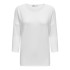 Camiseta Only glamour 3/4 Cloud Dancer Mulher