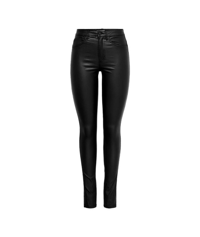 Pantalon Only Onlroyal Life Rock Noir Femme