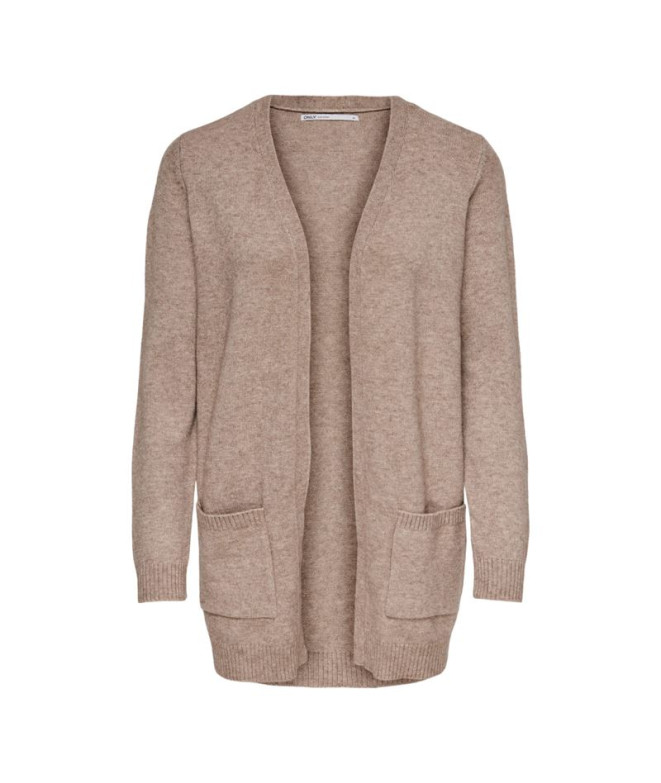 Sweat Only Onllesly Cardigan ouvert Beige Femme