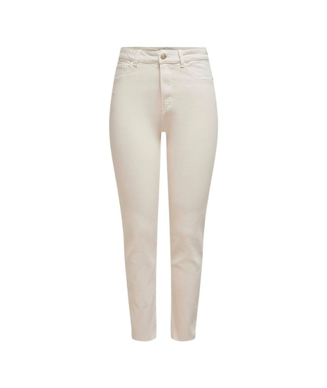Pantalón Only Onlemily Ecru Mujer