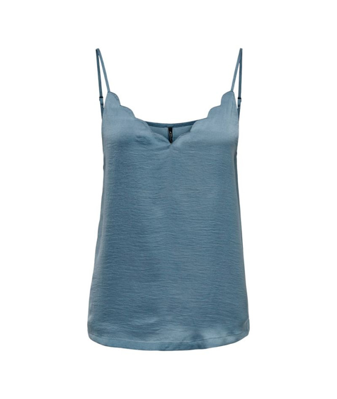 Camiseta Only debbie Singlet Azul Mirage Mulher