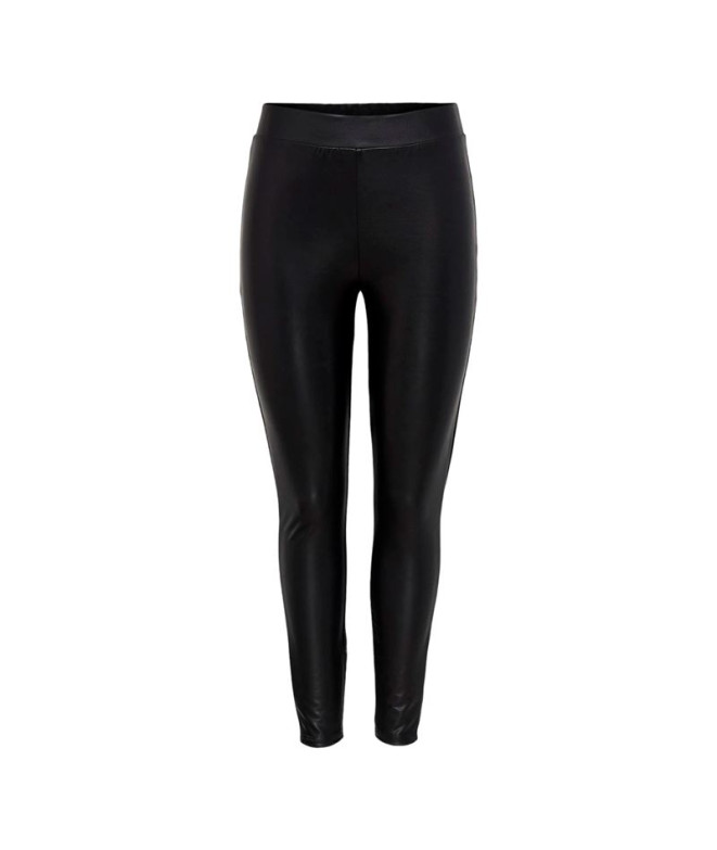 Pantalón Only cool Coated Negro Mujer