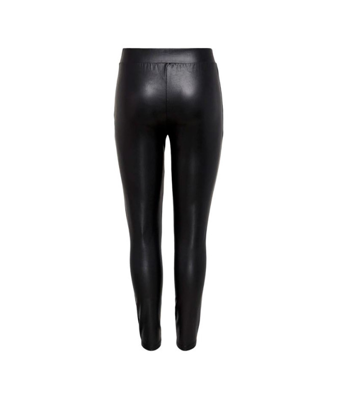 Pantalón Only cool Coated Negro Mujer