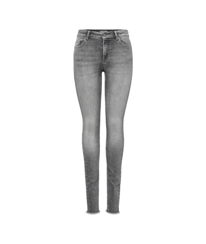 Calça Only blush MidAnkRea0918 Cinzento Denim Mulher