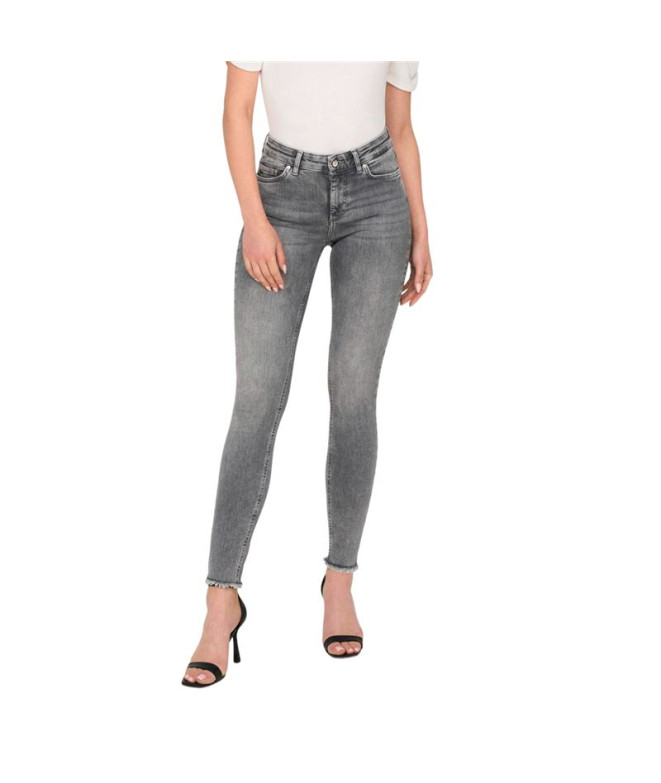 Pantalón Only blush MidAnkRea0918 Gris Denim Mujer