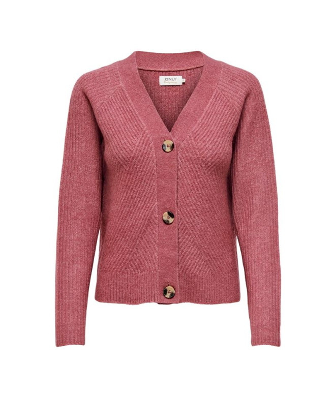 Moletom Only carol Cardigan Crushed Berry Mulher