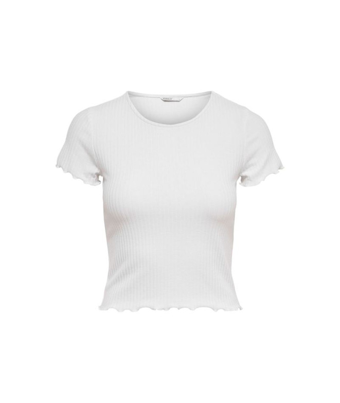 Camiseta Apenas Onlemma Branco Mulher