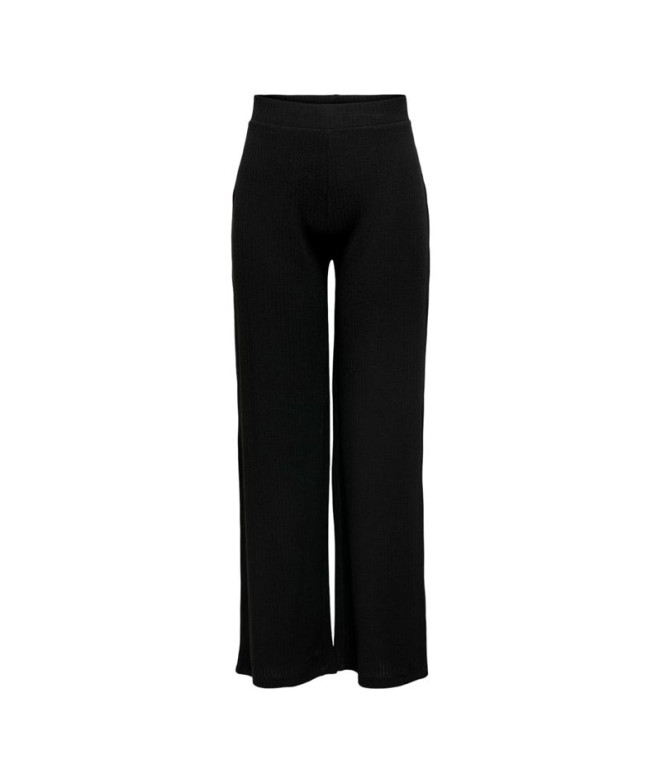 Calça Only emma Wide Preto Mulher