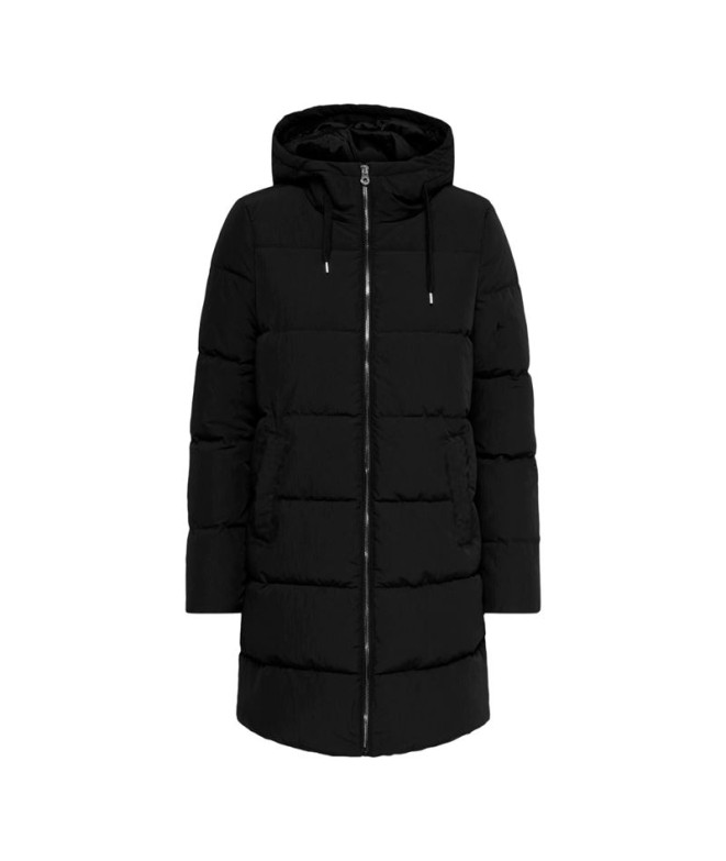 Veste Only dolly Long Puffer Coat Black Femme