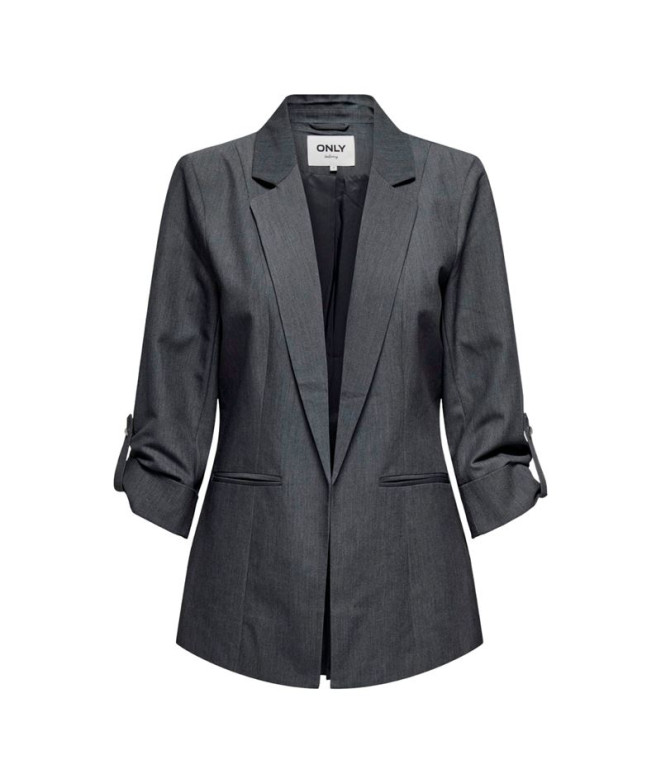 Veste Only lkayle-Orleen Blazer 3/4 Gris moyen Mélange Femme