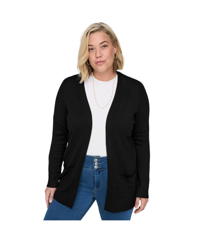 Sudadera Only Caresly Open Cardigan Black Mujer