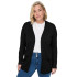 Moletom Only Caresly Open Cardigan Preto Mulher