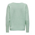 Sudadera Only rica Life V- Pullo Subtle Green Mujer